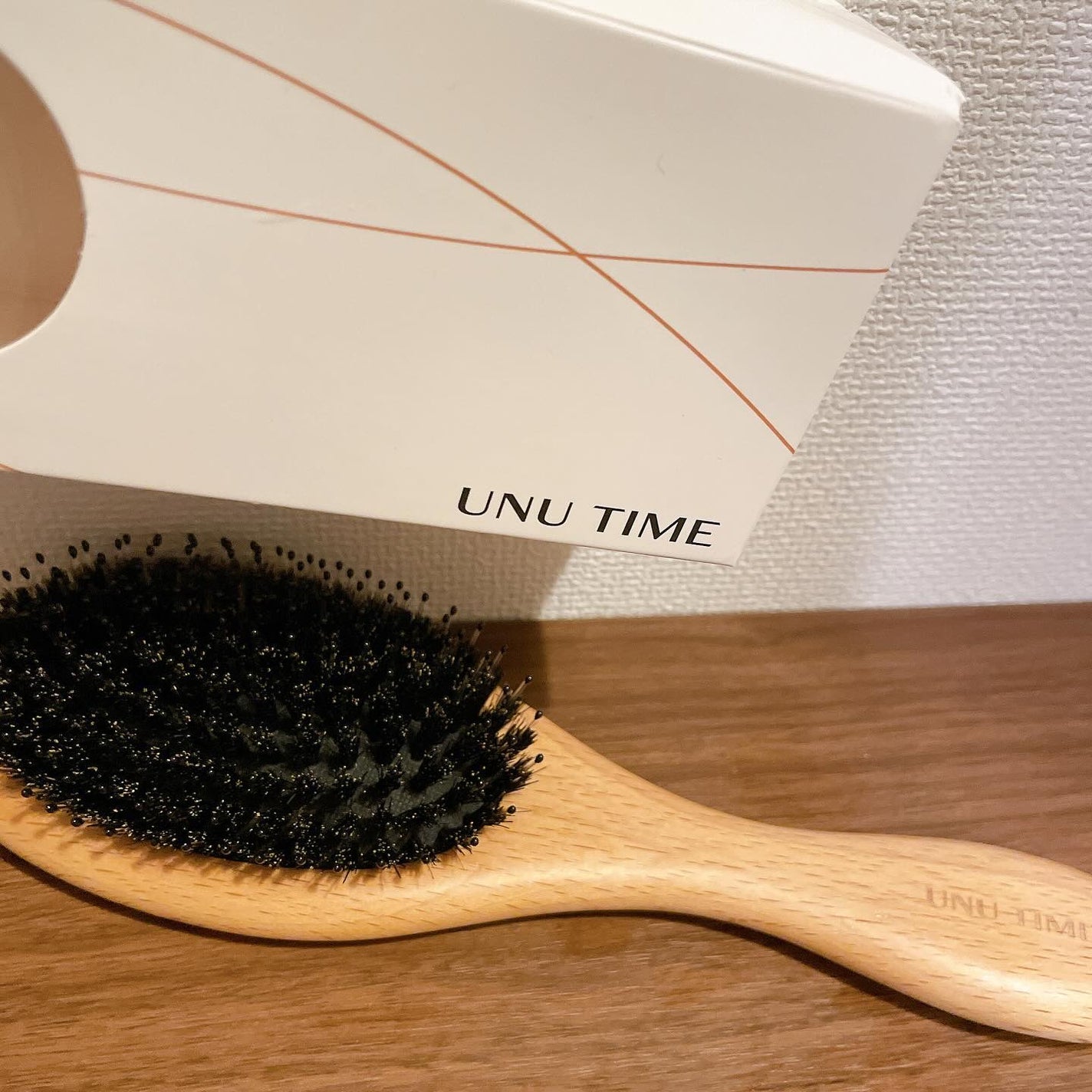 ヘアブラシ 天然猪毛&ピン ショートタイプ/UNU TIME/ヘアブラシを使ったクチコミ(1枚目)