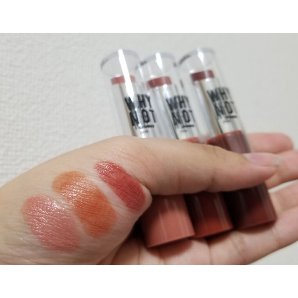 WHY NOT SPINNS リップスティック ラテ/DAISO/口紅を使ったクチコミ（1枚目）