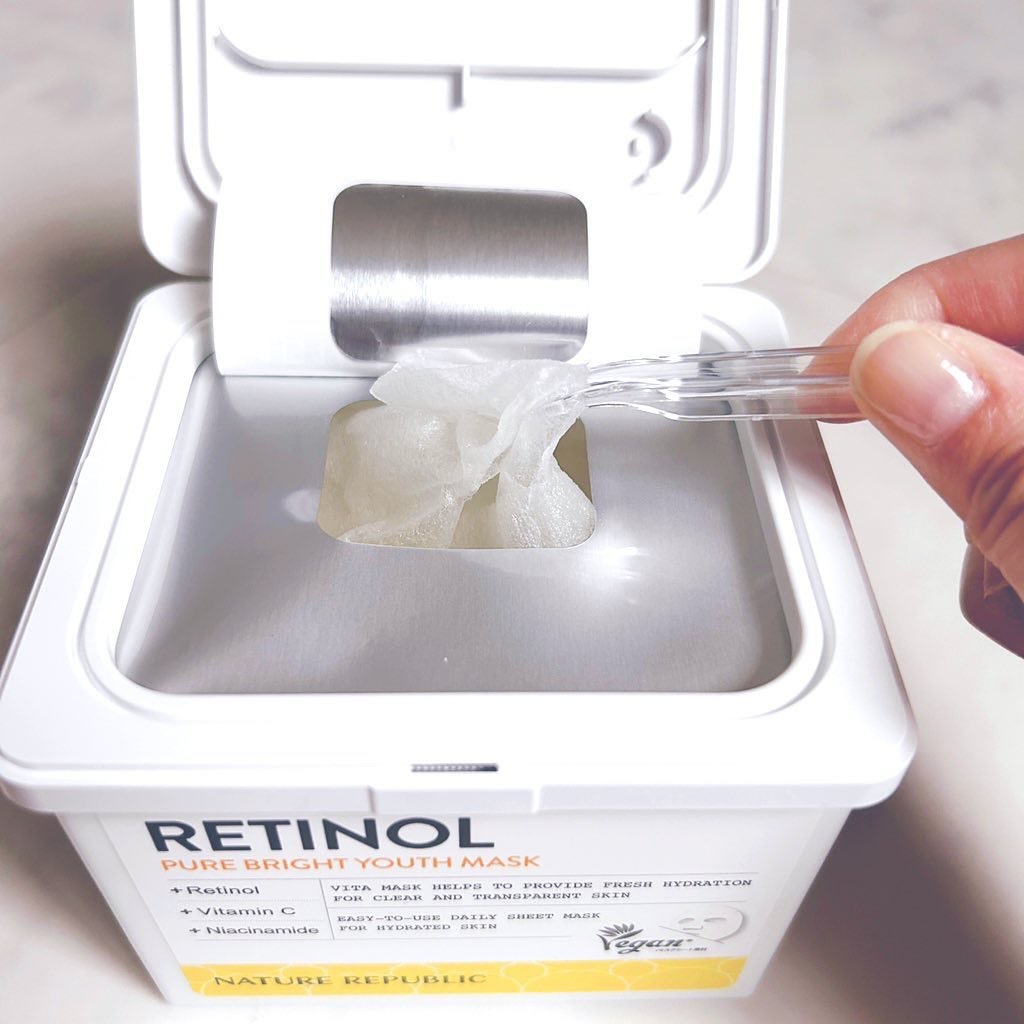 キューブマスク レチノール/ネイチャーリパブリック/シートマスク・パックを使ったクチコミ（3枚目）