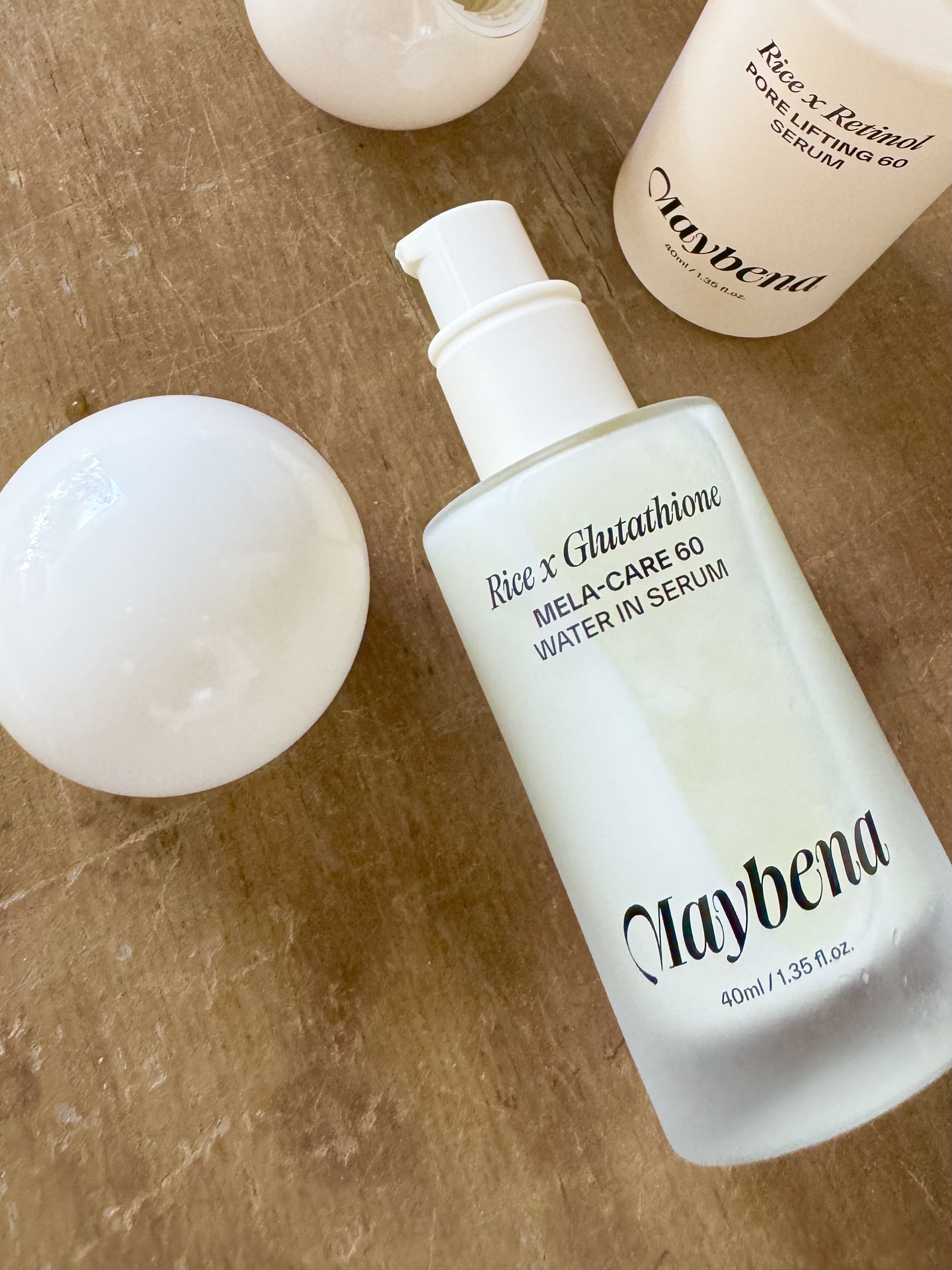 ライスX グルタチオン メラケアー60 ウォーターインセラム/MAYBENA/美容液を使ったクチコミ（1枚目）