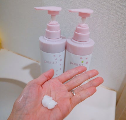 ポスプ プレミアムシャンプー/プレミアムトリートメント/posup/市販シャンプーを使ったクチコミ(3枚目)