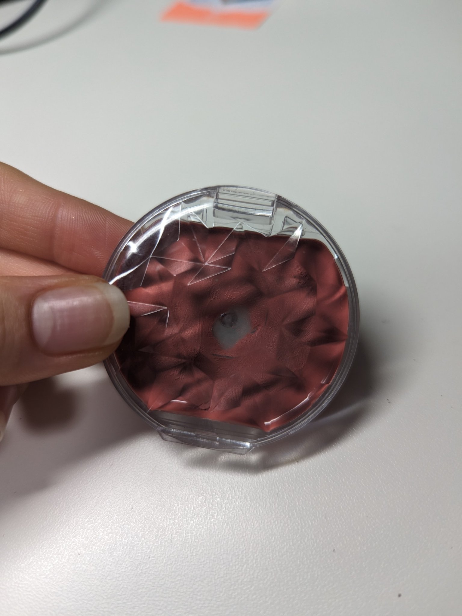 クリームチーク 21 タンジェリンティー/キャンメイク/ジェル・クリームチークを使ったクチコミ（1枚目）