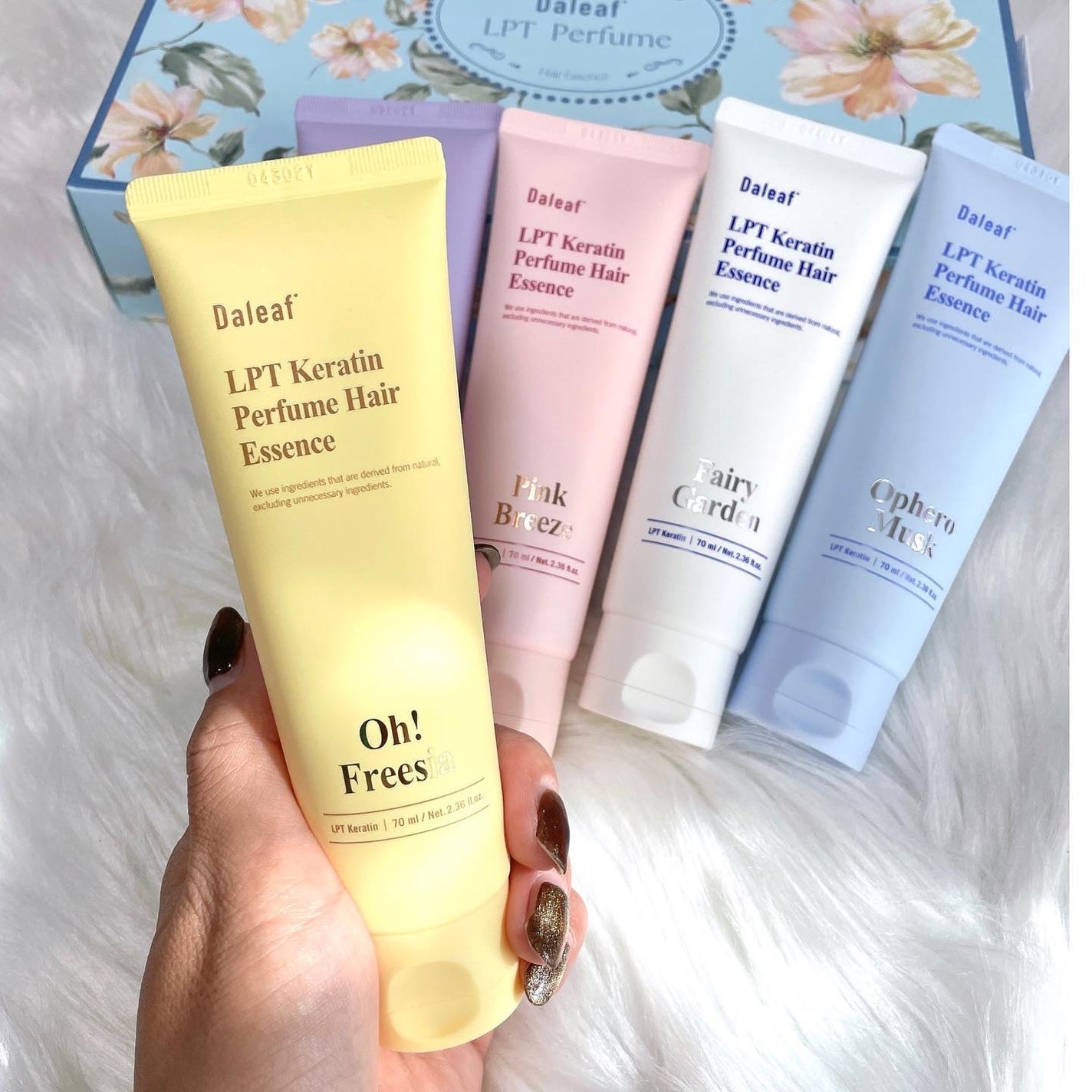 LPT Keratin パフュームヘアエッセンス Blooming Rose/Daleaf/ヘアミルクを使ったクチコミ(3枚目)