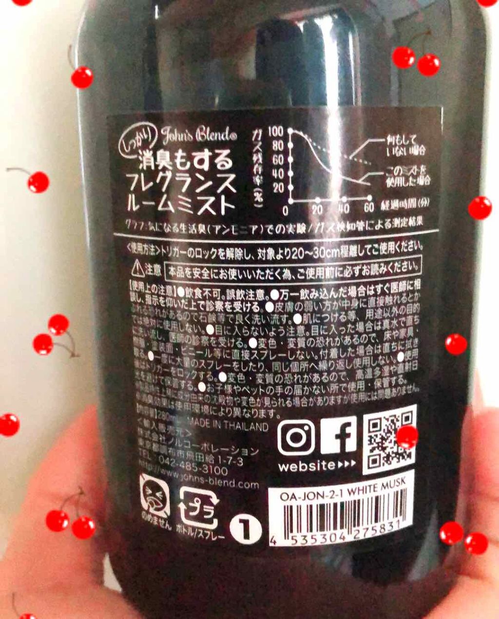 F&D ルームミスト/John's Blend/香水(その他)を使ったクチコミ（2枚目）