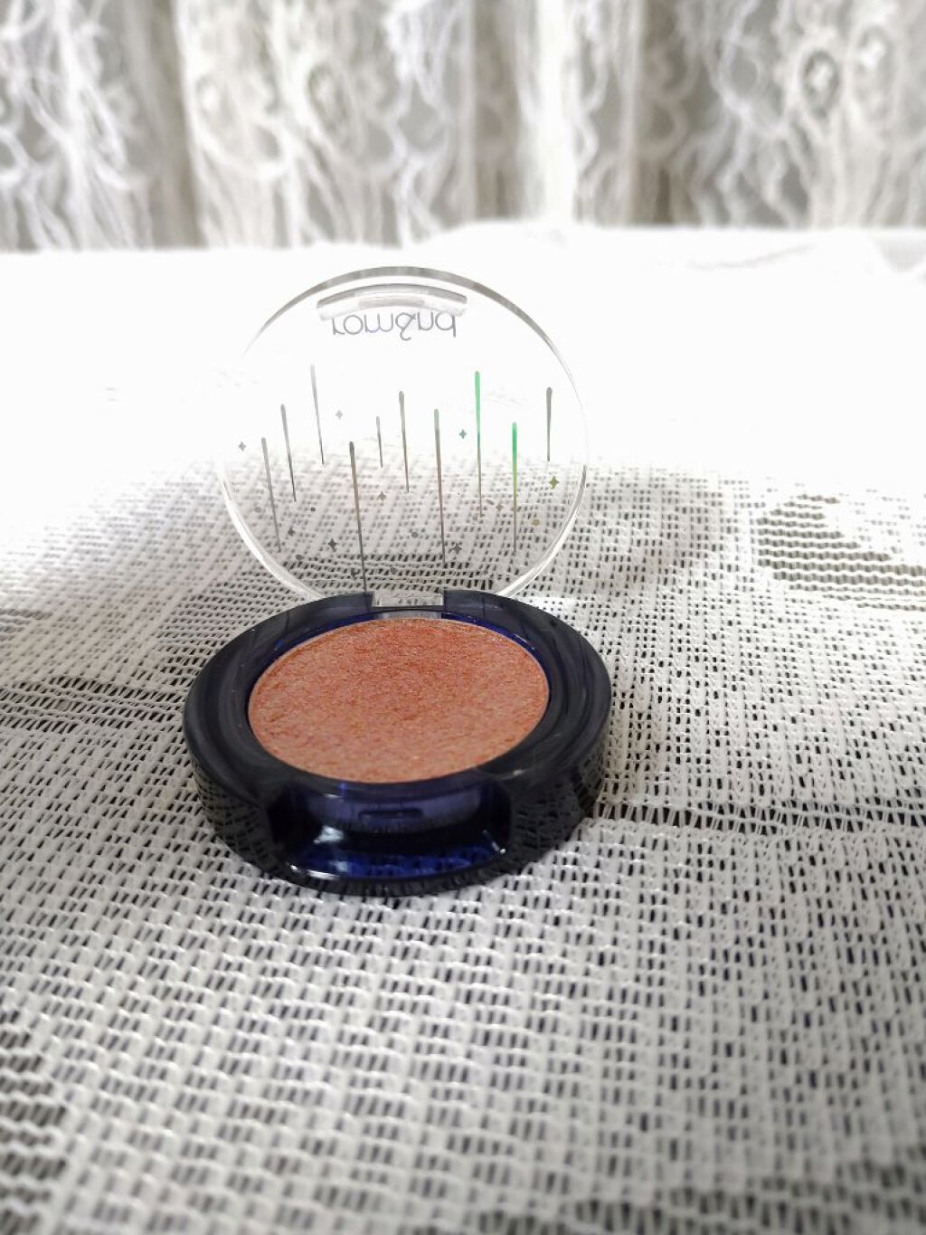 グリッター シャドウ カラー 03 コーラルサートン(CORAL SATURN)/rom&nd/グリッターを使ったクチコミ（2枚目）