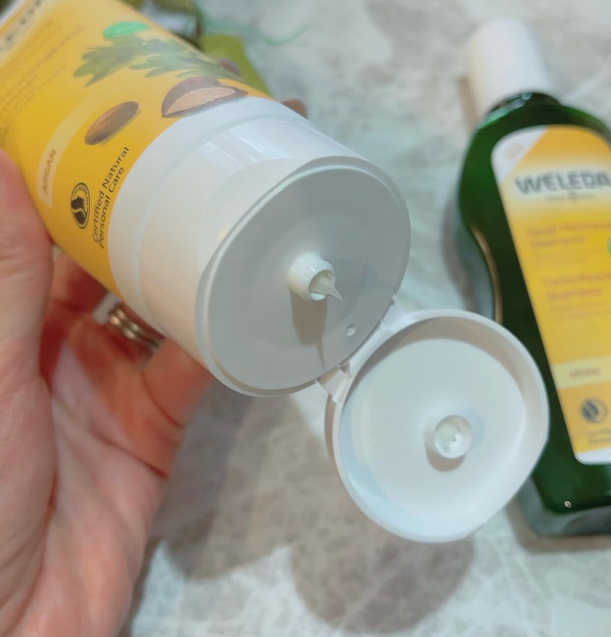 アルガン ヘアシャンプー/ヘアコンディショナー/WELEDA/市販シャンプーを使ったクチコミ(3枚目)