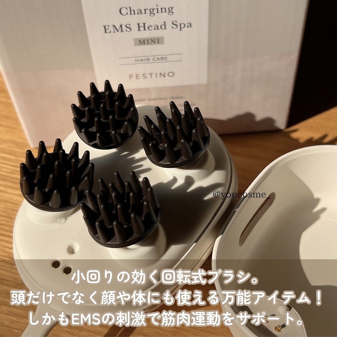 充電式EMSヘッドスパ ミニ/FESTINO/ヘッドマッサージャーを使ったクチコミ(4枚目)