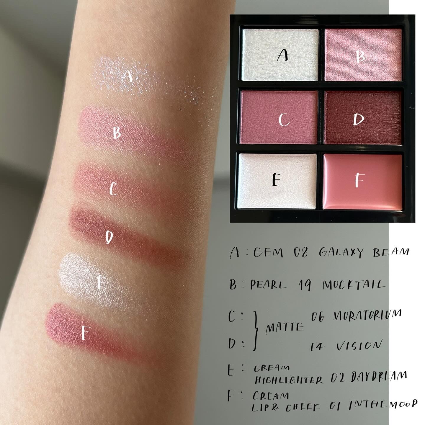 MY MIXED PALETTE 6色カスタムパレット/MN/マルチパレットを使ったクチコミ（3枚目）