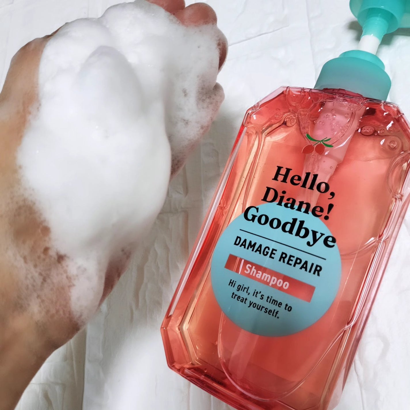 ハローダイアン グッバイ ダメージリペア シャンプー/トリートメント/ダイアン/市販シャンプーを使ったクチコミ(2枚目)
