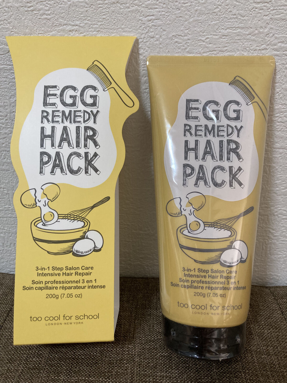 エッグレミディヘアパック/too cool for school/ヘアマスク・ヘアパックを使ったクチコミ（2枚目）