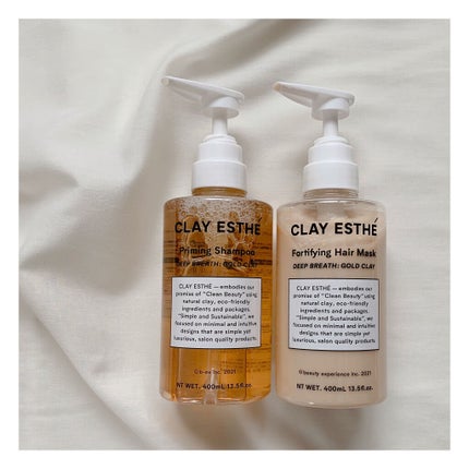 プライミングシャンプー/フォーティファイングヘアマスク ゴールドクレイ/クレイエステ/サロンシャンプーを使ったクチコミ(2枚目)