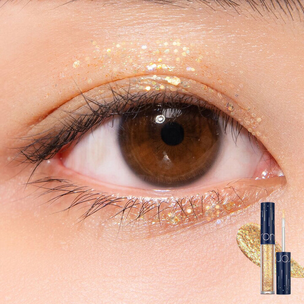 リキッド グリッター シャドウ/rom&nd/グリッターを使ったクチコミ（3枚目）