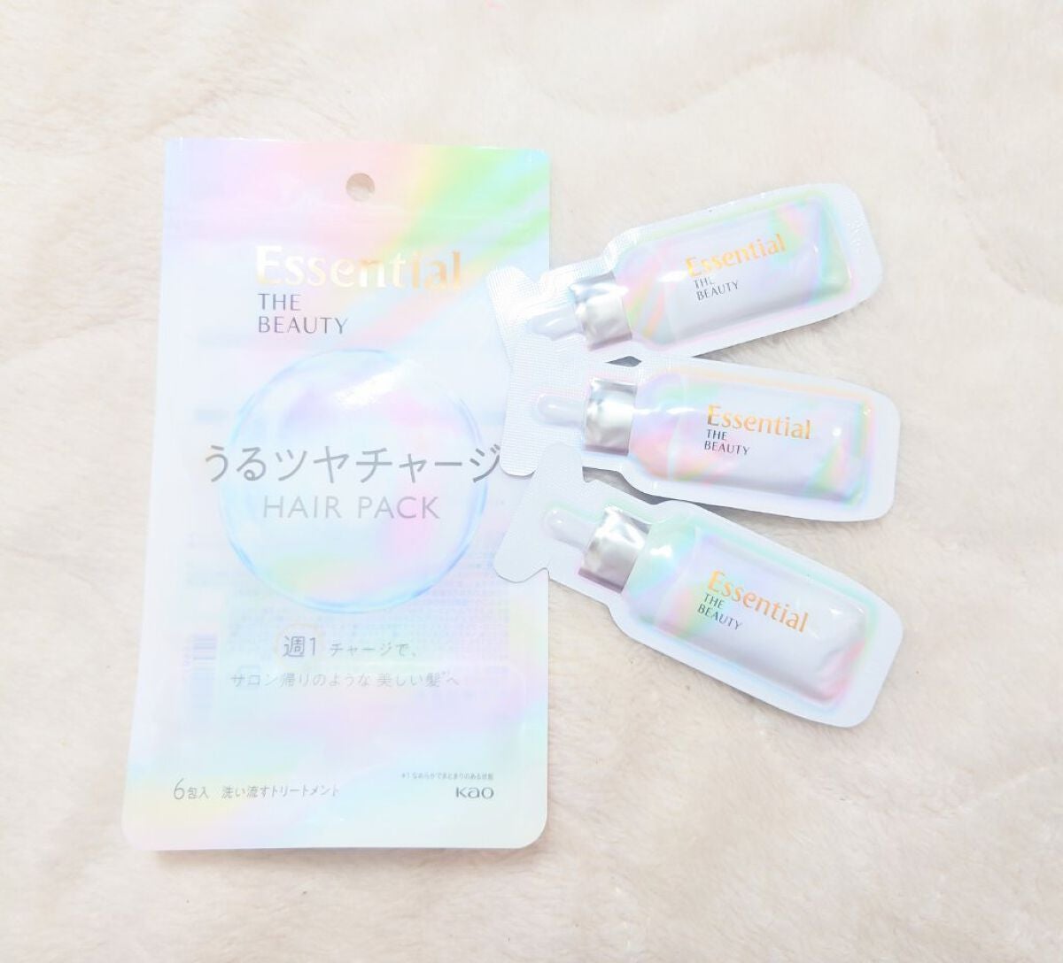 ザビューティ うるツヤチャージヘアパック/エッセンシャル/ヘアマスク・ヘアパックを使ったクチコミ(1枚目)