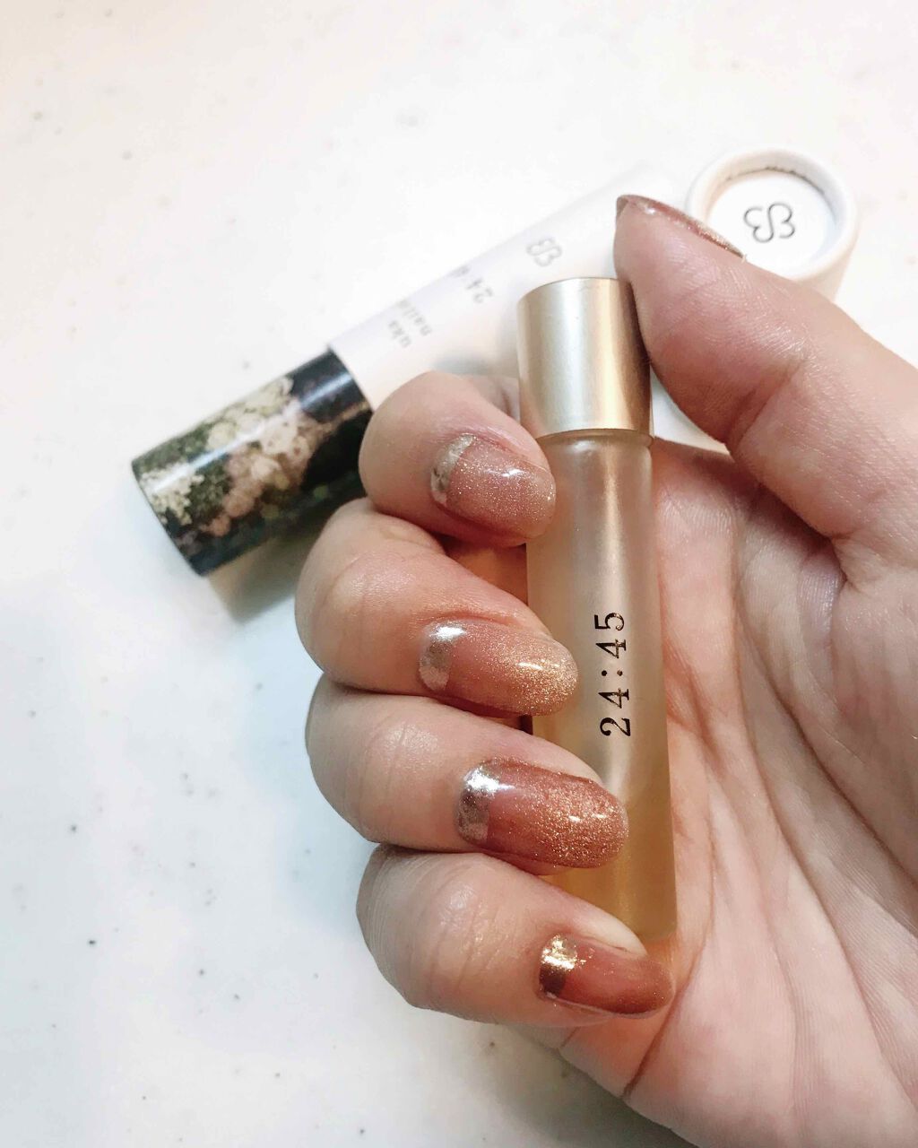 ジェルネイル シルバー/ジェルミーワン/ジェルネイルを使ったクチコミ（1枚目）