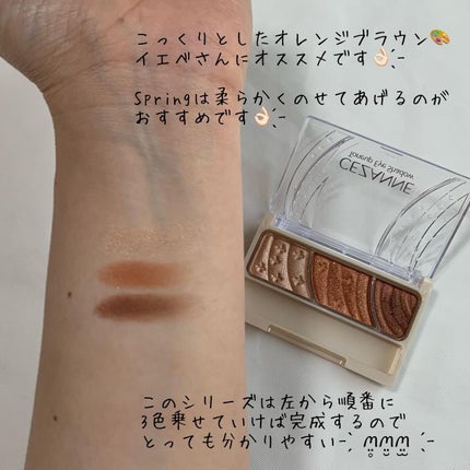 トーンアップアイシャドウ/CEZANNE/アイシャドウパレットを使ったクチコミ(2枚目)