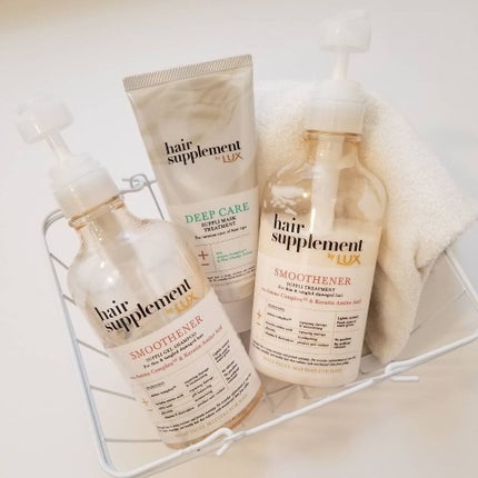 ヘアサプリ スムースナー サプリジェルシャンプー/サプリトリートメント/LUX/市販シャンプーを使ったクチコミ(1枚目)