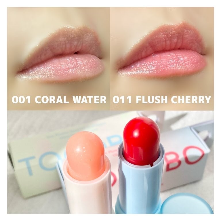 グラスティンティッドリップバーム/TOCOBO/リップバームを使ったクチコミ(4枚目)