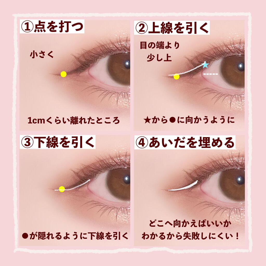 極細 アイライナーR/CEZANNE/リキッドアイライナーを使ったクチコミ（2枚目）