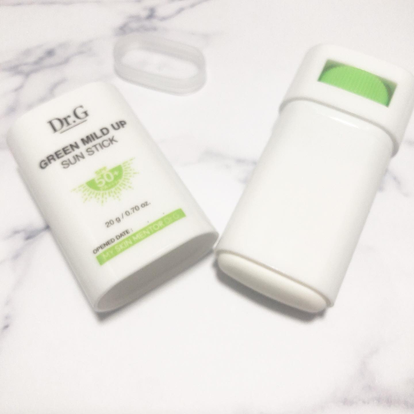 グリーンマイルドサンスティック SPF50+ PA++++/Dr.G/日焼け止めスティックを使ったクチコミ（3枚目）