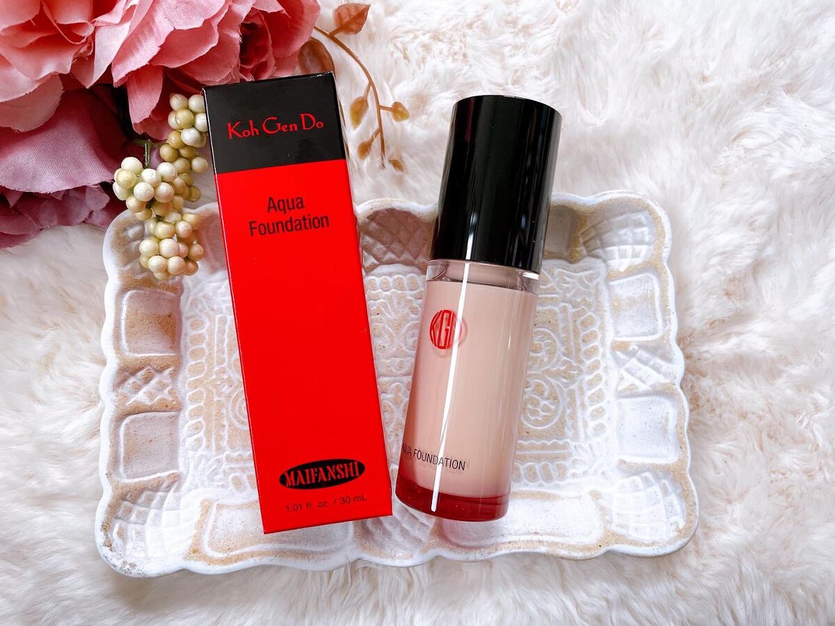 マイファンスィー アクアファンデーション/Koh Gen Do/リキッドファンデーションを使ったクチコミ（2枚目）