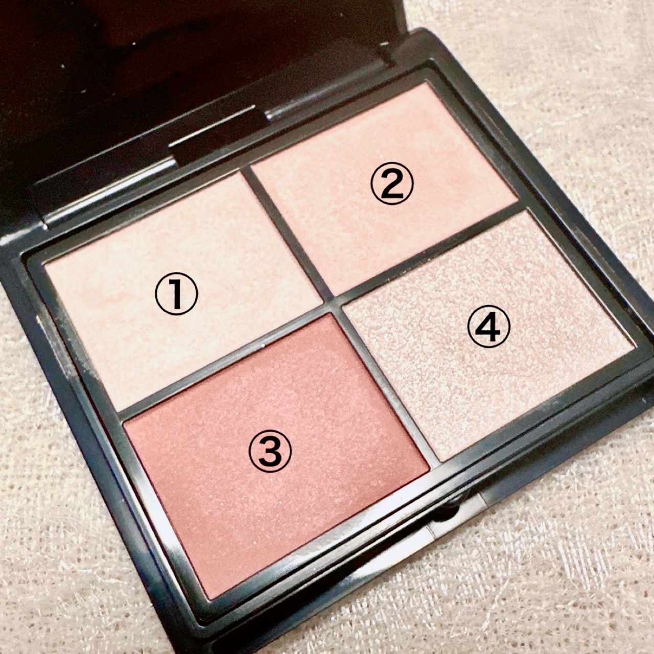 マルチアイシャドウパレット ストロベリーラテ/MIRIMU/マルチパレットを使ったクチコミ（2枚目）