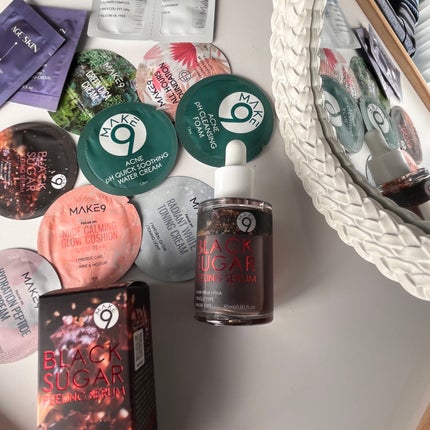 ブラックシュガーピーリングセラム/MAKE9/美容液を使ったクチコミ(5枚目)