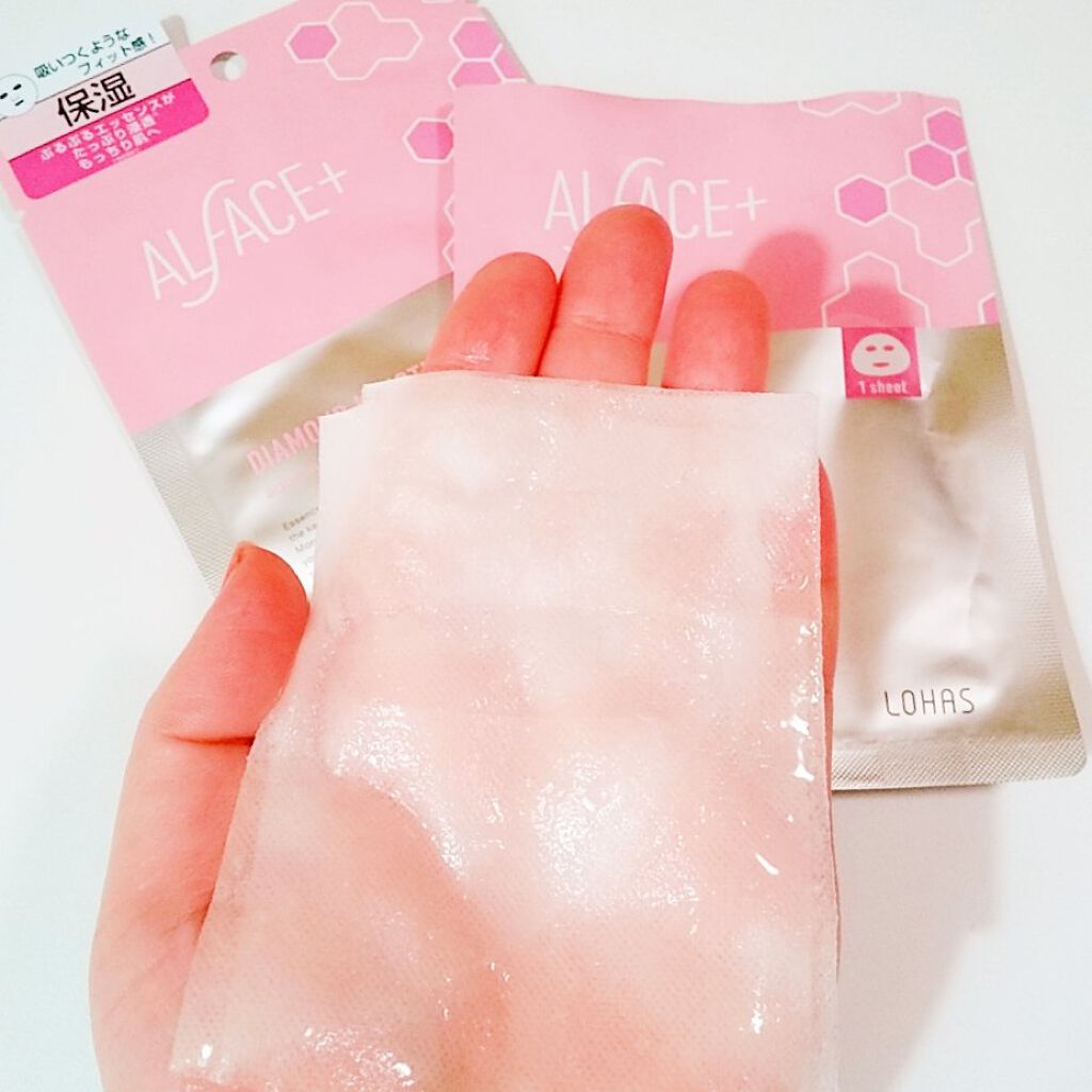 ダイヤモンドモイスチャー アクアモイスチャー シートマスク 1枚/ALFACE+/シートマスク・パックを使ったクチコミ（2枚目）