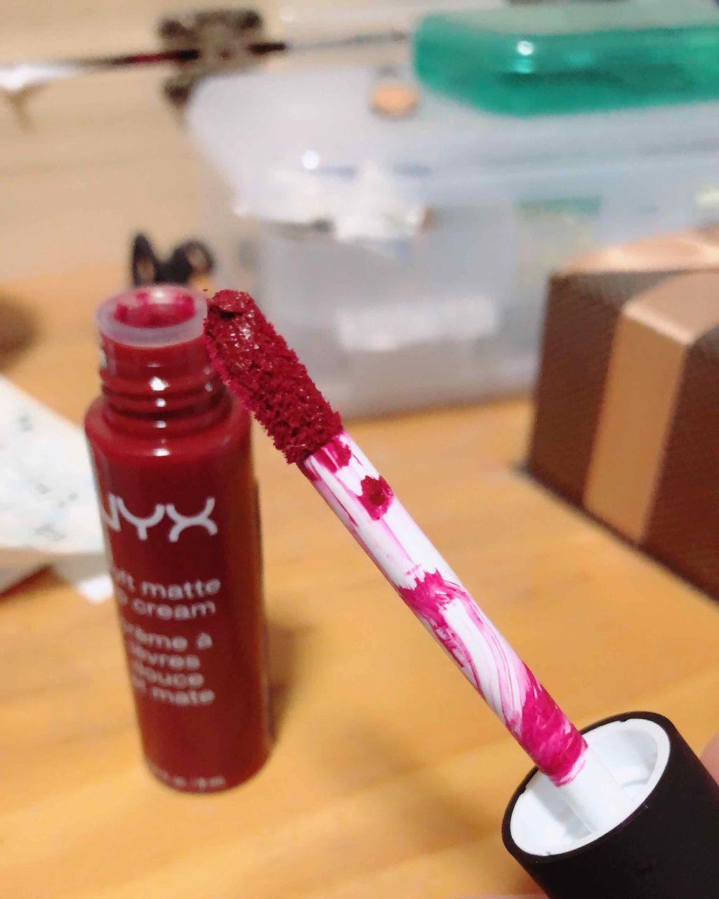 ソフト マット リップクリーム/NYX Professional Makeup/口紅を使ったクチコミ(2枚目)