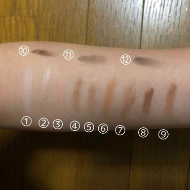 UR GLAM LUXE　12 COLORS EYESHADOW PALLET/U R GLAM/アイシャドウパレットを使ったクチコミ（4枚目）