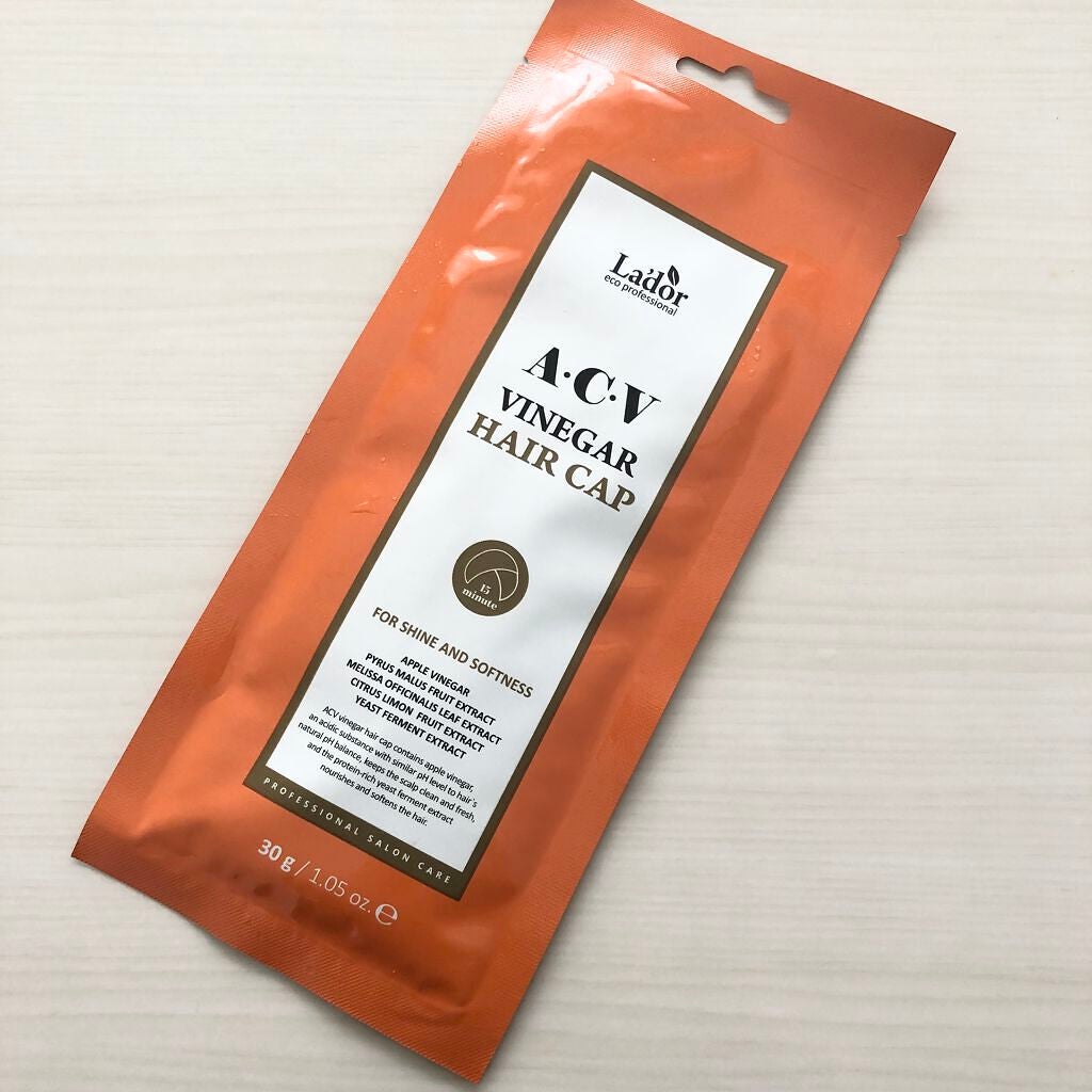ACV VINEGAR HAIR CAP /La'dor/アウトバストリートメントを使ったクチコミ(1枚目)