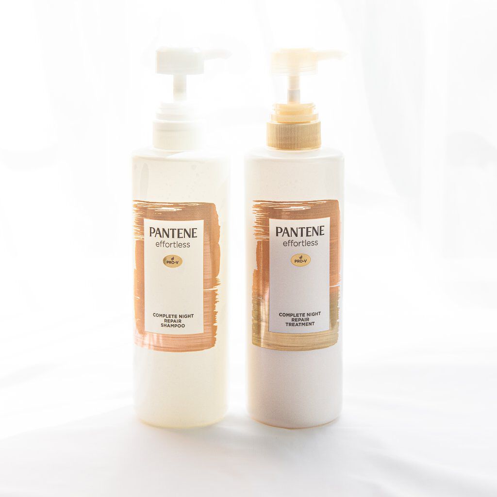 パンテーン エフォートレス コンプリートナイト リペアー シャンプー／トリートメント/パンテーン/市販シャンプーを使ったクチコミ（1枚目）