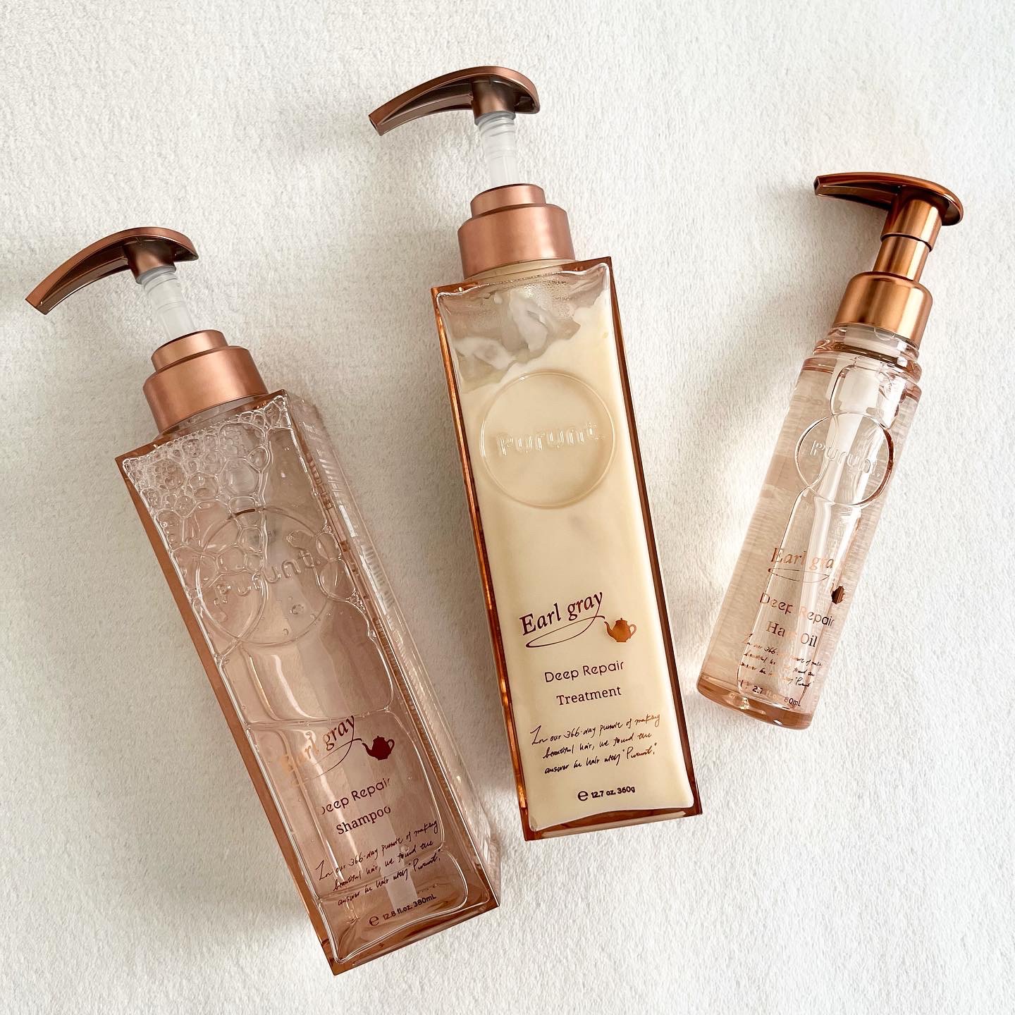 プルント ディープリペア美容液ヘアオイル アールグレイ N/Purunt./ヘアオイルを使ったクチコミ（1枚目）