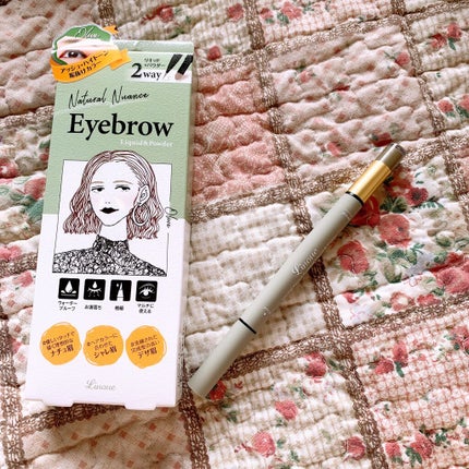 Linoue アイブロウL&Pのクチコミ「LinoueのアイブロウL&Pの01オリーブのカラーです😊
リキッド×パウダーのデュ.....」(2枚目)