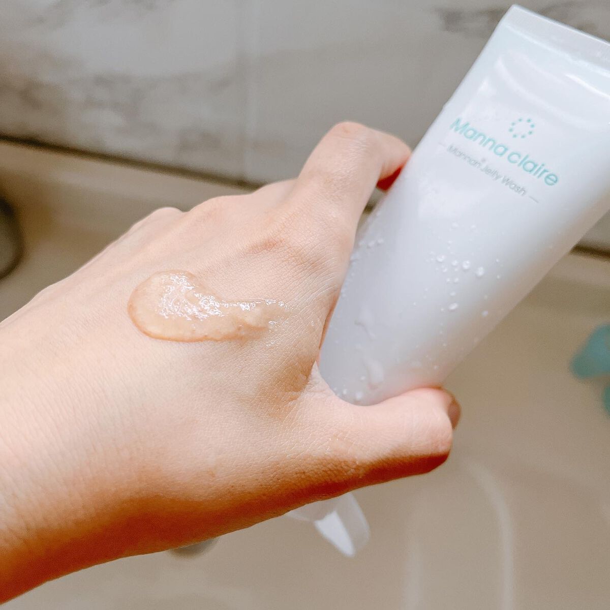 Manna claire -Mannan Jelly Wash-/ブレーンコスモス/スクラブ・ゴマージュを使ったクチコミ(2枚目)