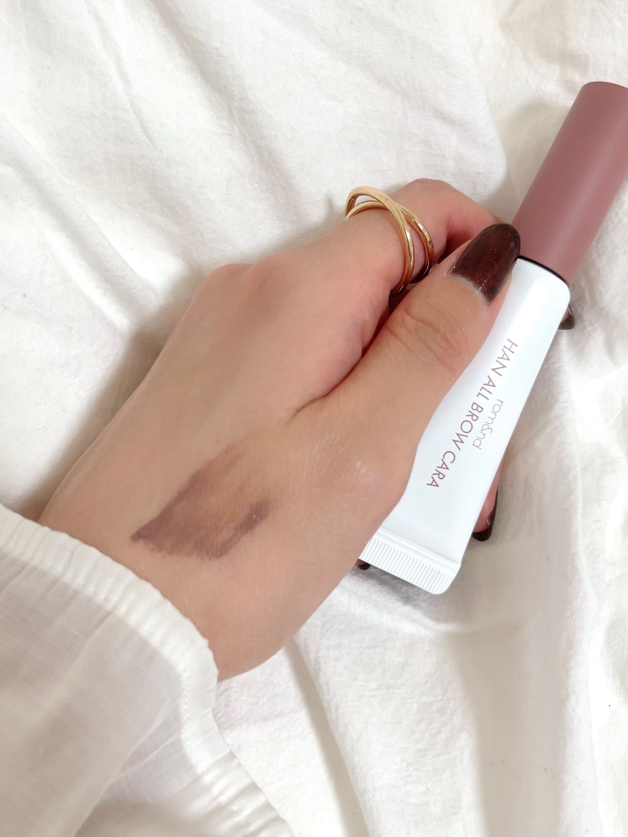 ハンオールブロウカラ/rom&nd/眉マスカラを使ったクチコミ（3枚目）