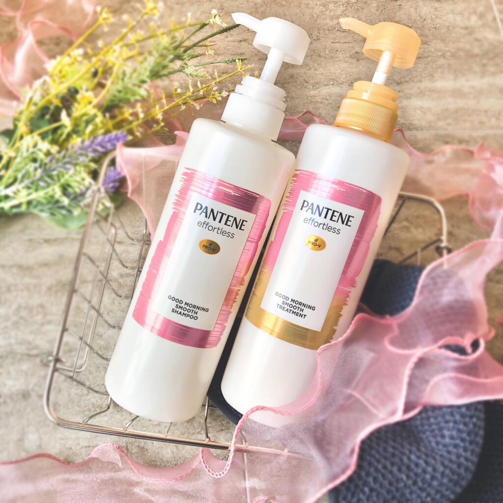 パンテーン エフォートレス グッドモーニング スムース シャンプー/トリートメント/パンテーン/市販シャンプーを使ったクチコミ(1枚目)