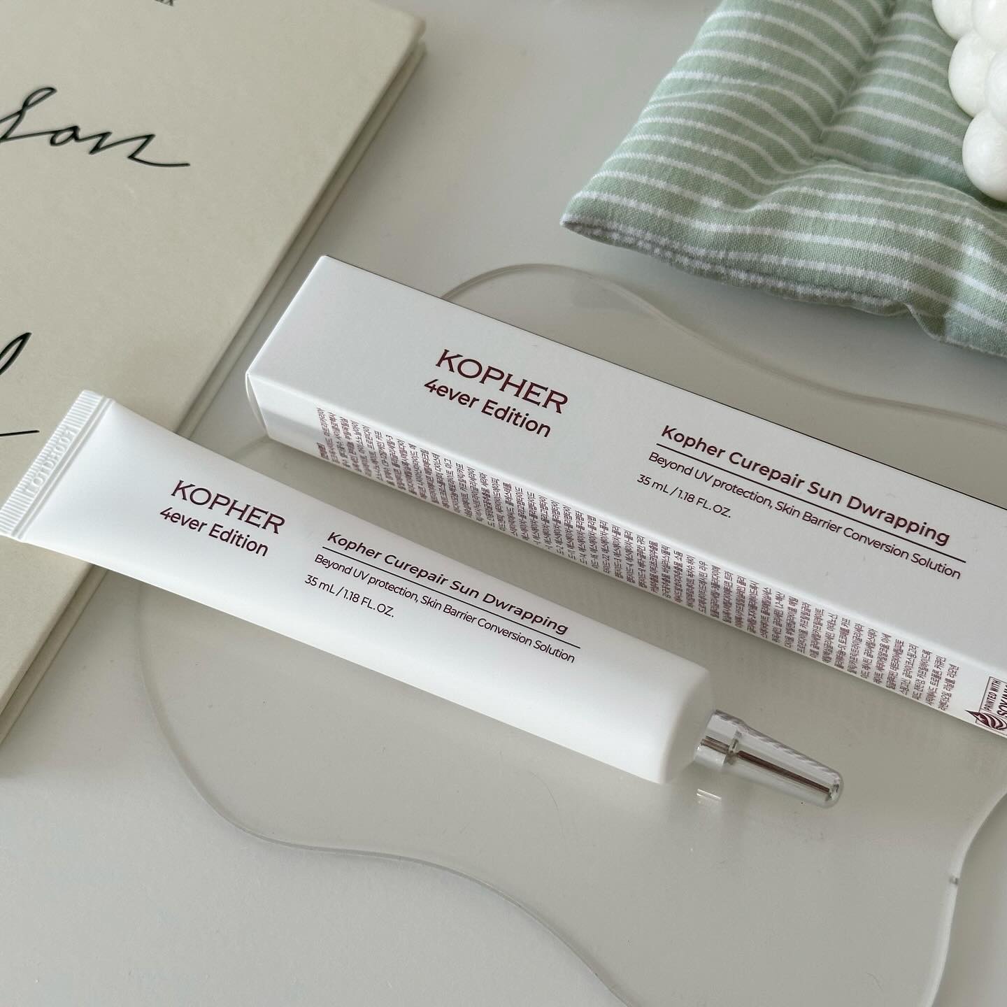 キュリペアサンドラッピング/KOPHER/日焼け止めクリームを使ったクチコミ（1枚目）