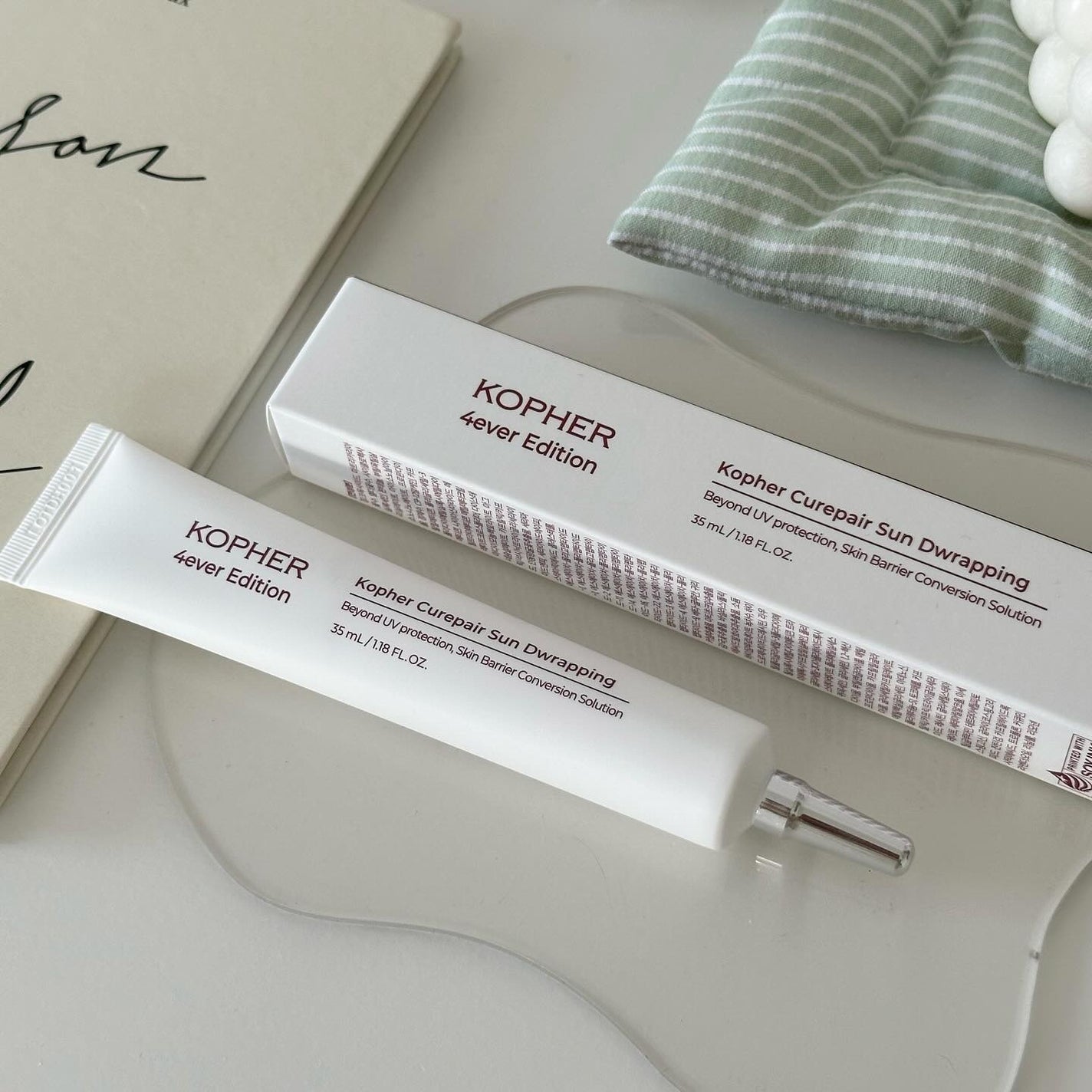 キュリペアサンドラッピング/KOPHER/日焼け止めクリームを使ったクチコミ(1枚目)