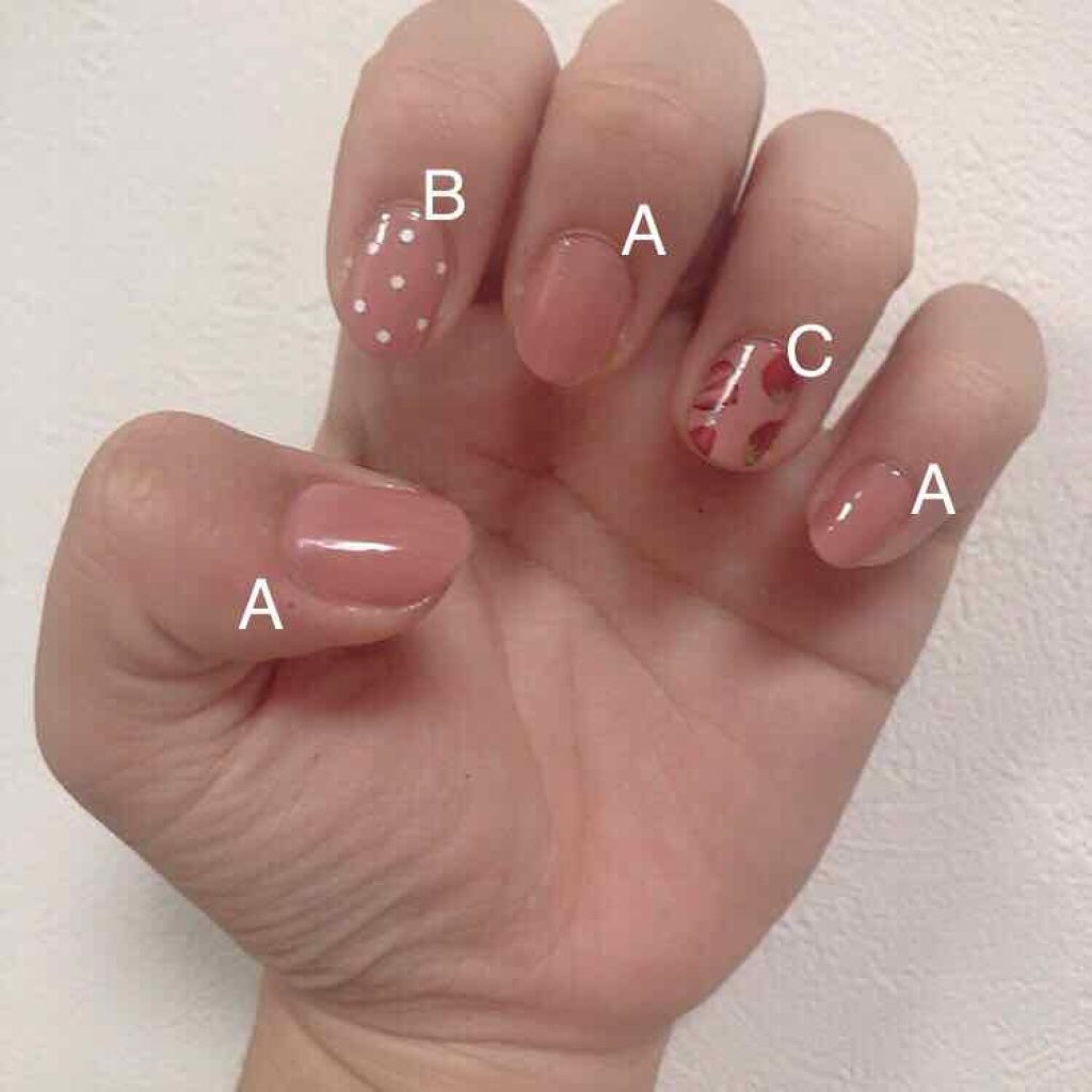 しずくネイルシール/キャンドゥ/ネイルシールを使ったクチコミ（2枚目）