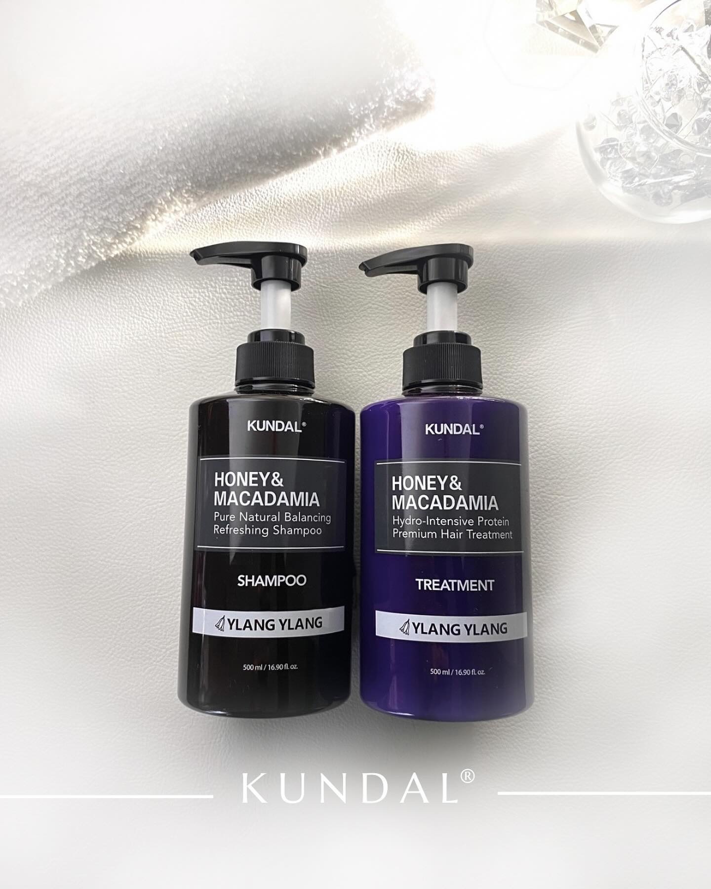 クンダル H&Mシャンプー/ヘアトリートメント イランイランの香り トリートメント500ml/KUNDAL/市販シャンプーを使ったクチコミ（1枚目）