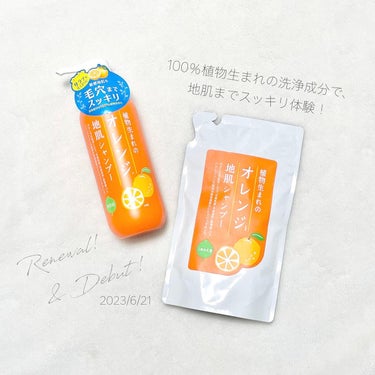 植物生まれのオレンジ地肌シャンプーS／オレンジ果汁トリートメントN つめかえ用（340ｍL）/石澤研究所/シャンプー・コンディショナーを使ったクチコミ（1枚目）