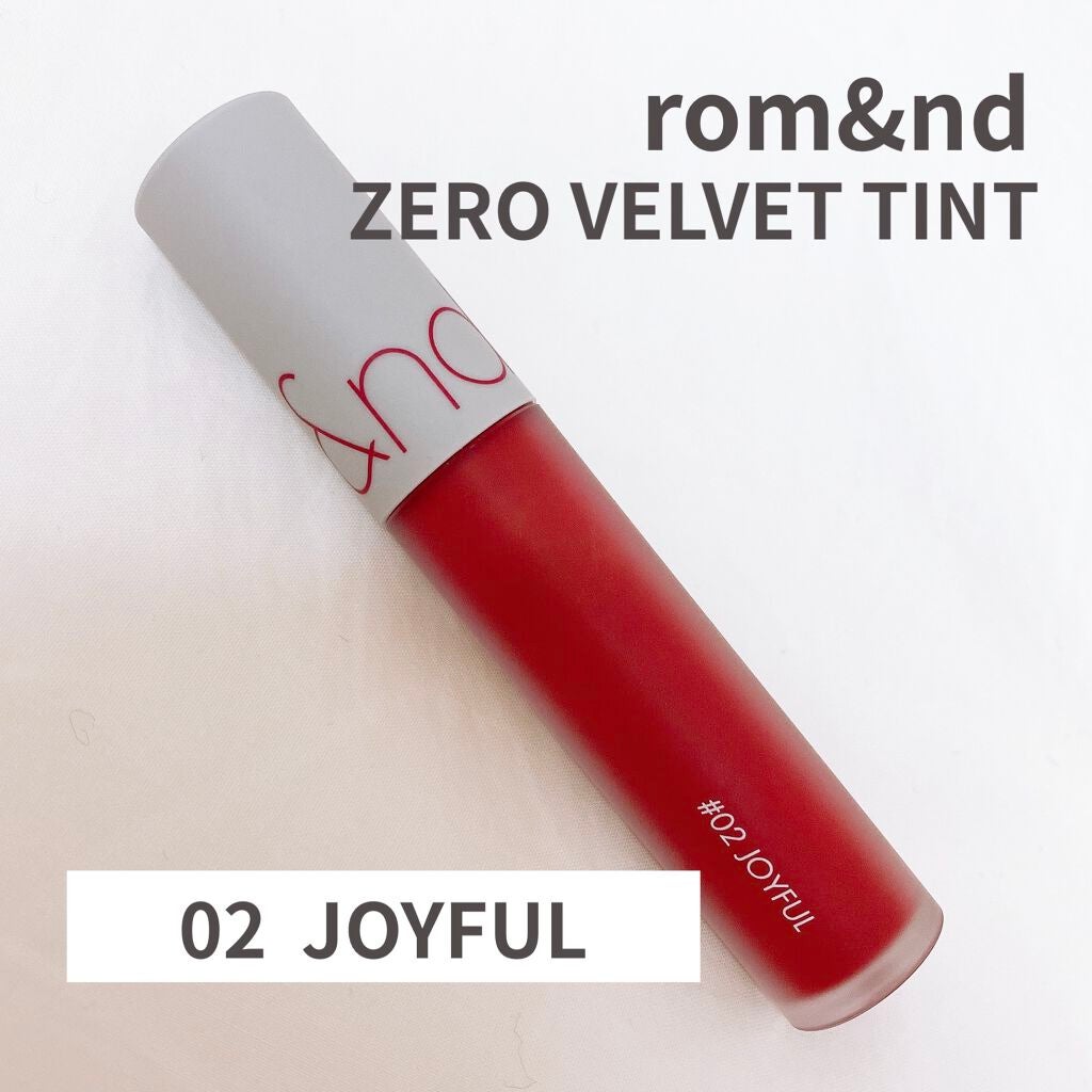 ゼロベルベットティント/rom&nd/リップティントを使ったクチコミ(1枚目)