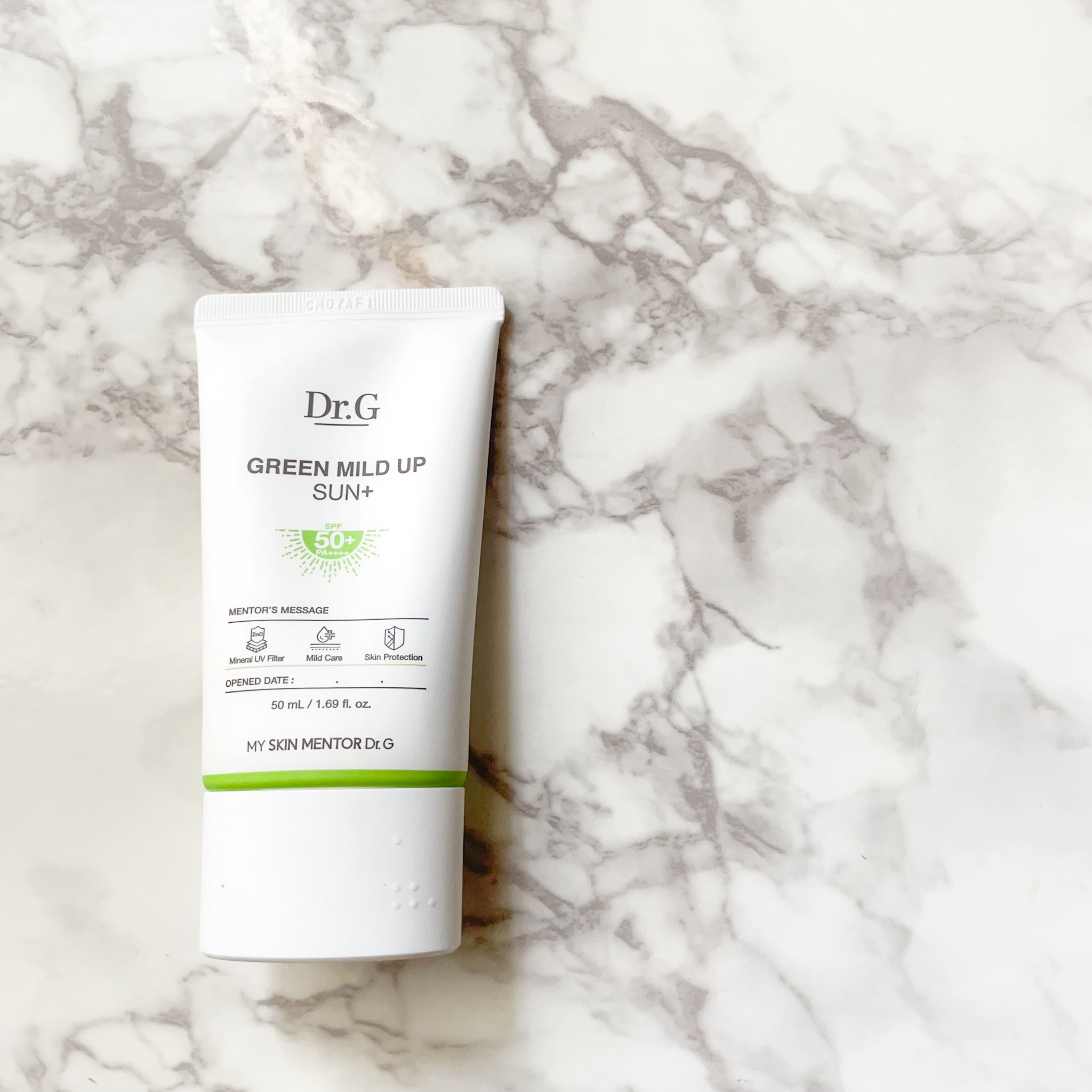 Dr.G
グリーンマイルドアップサンプラス
50ml　2,970円
SPF50+・PA＋＋＋＋

----------
 

敏感肌用の日焼け止めクリーム。

紫外線だけでなく、ブルーライトや赤外線などもカットしてくれます✨
 

伸びが良