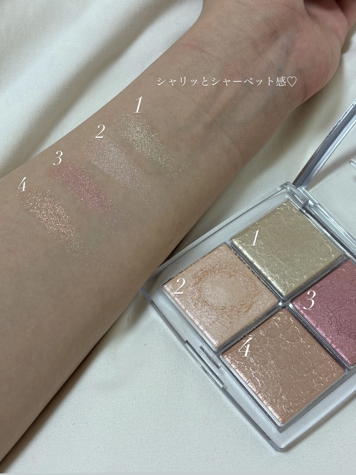 ディオール バックステージ フェイス グロウ パレット/Dior/ハイライトを使ったクチコミ（3枚目）