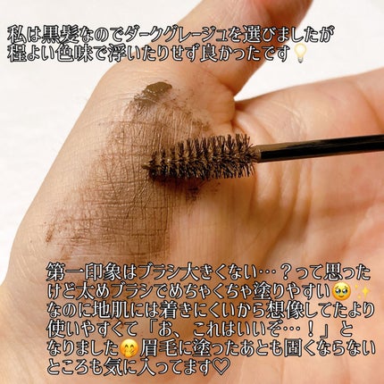 3DアイブロウカラーN/KATE/眉マスカラを使ったクチコミ(3枚目)