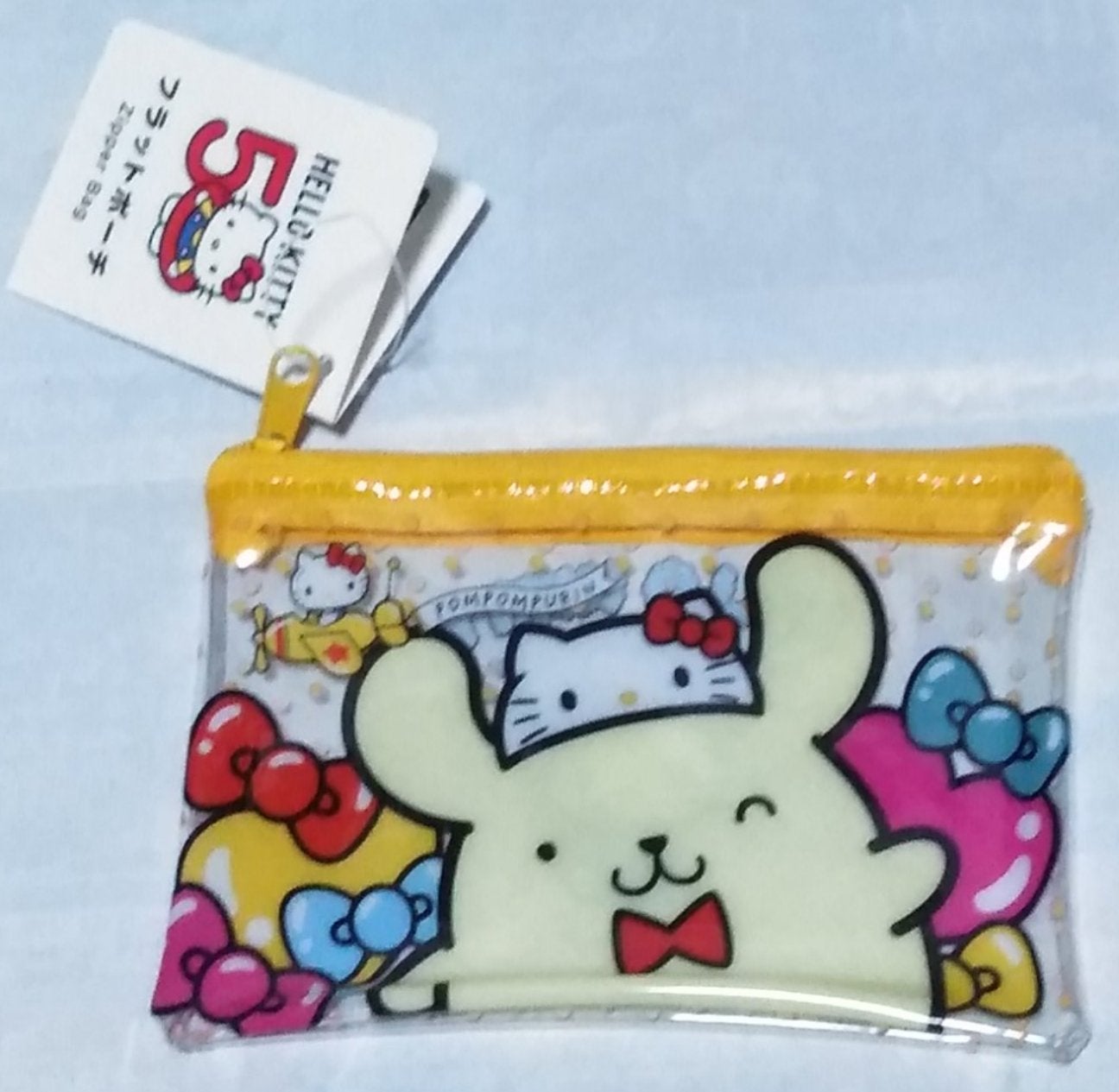 サンリオ50周年 フラットポーチ ポチャッコ/キャンドゥ/その他を使ったクチコミ(1枚目)