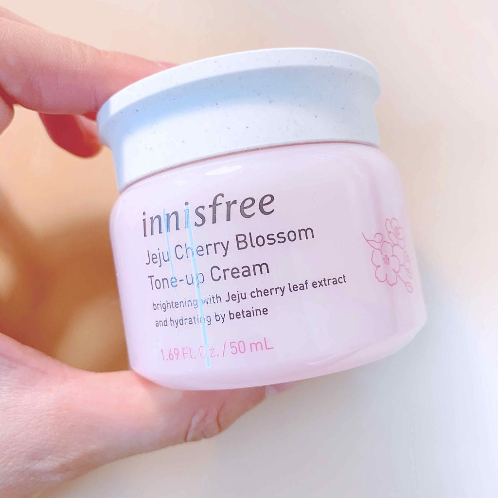 チェジュ チェリーブロッサム トーンアップクリーム/innisfree/化粧下地を使ったクチコミ(1枚目)