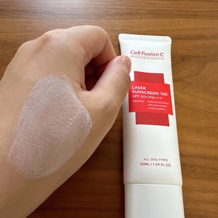 レーザーサンスクリーン 100/Cell Fusion C(セルフュージョンシー)/日焼け止めクリームを使ったクチコミ(4枚目)