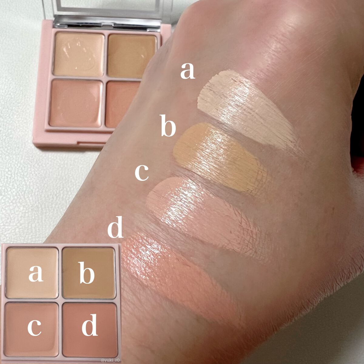 ミックスマッチコンシーラー/BLING GLOW/パレットコンシーラーを使ったクチコミ（3枚目）