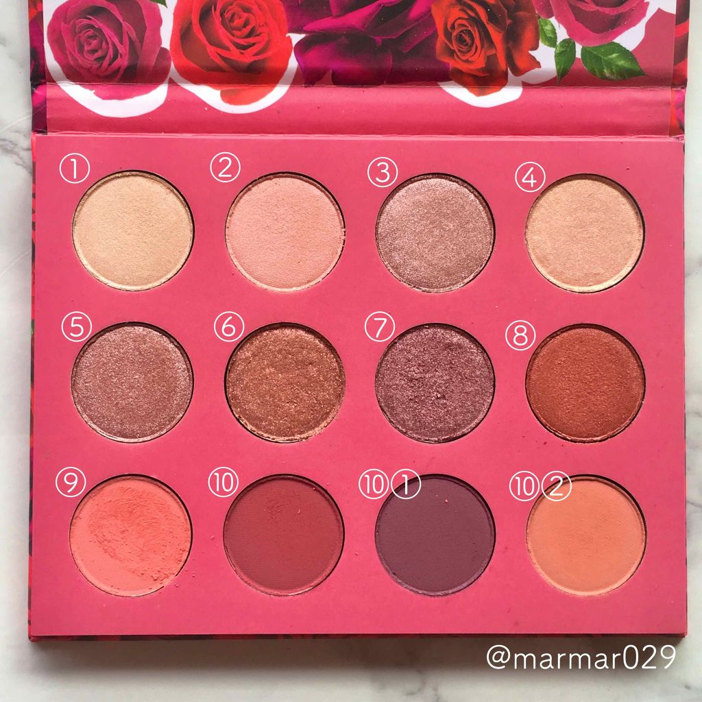 Fem Rosa Karrueche - Pressed Powder Shadow Palette - She/ColourPop/アイシャドウパレットを使ったクチコミ(2枚目)